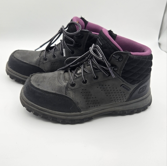 Skechers Work Boots McColl Composite Toe Leather Waterproof Work Boots Size 7.5 - Picture 4 of 11